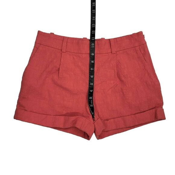 Diane Von Furstenberg Chino Style Shorts Deep Pink Mid-Rise Sz Small The Gillian - Picture 13 of 13